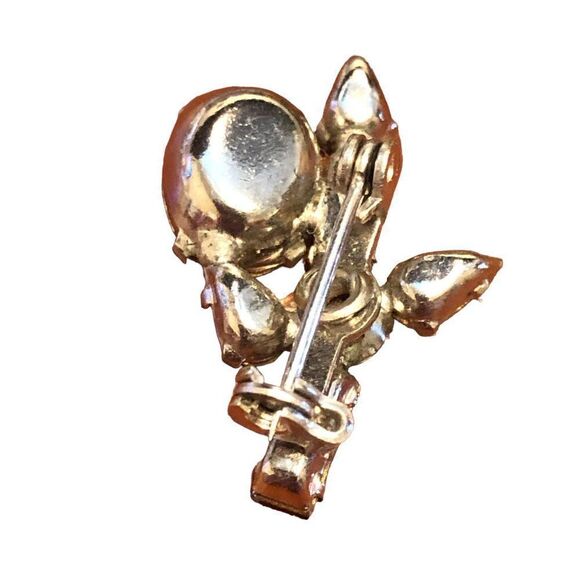 Vintage Rhinestone Lapel Brooch Pin - Picture 3 of 3